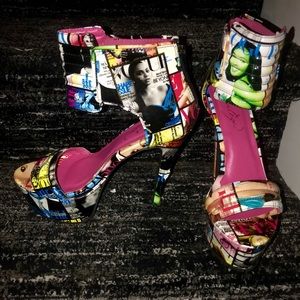 Privilege Cosmic Crush Platform Stilettos